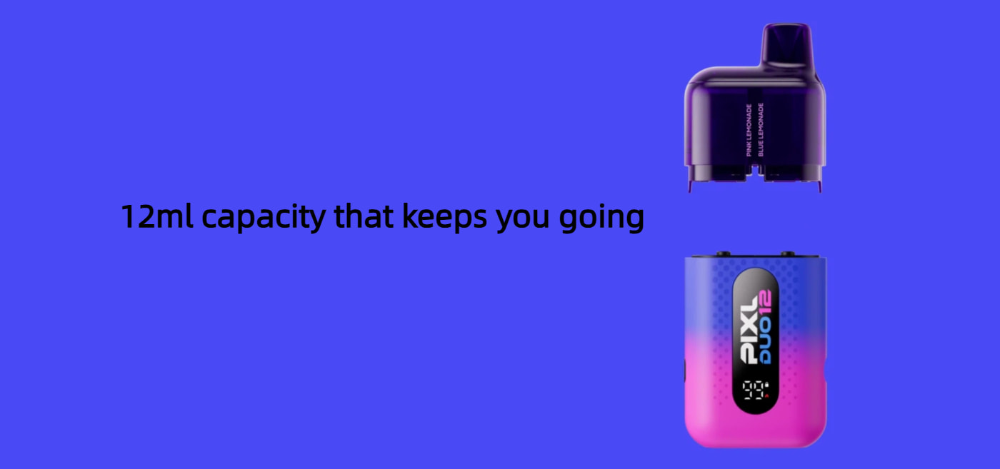 12ml capacity that keeps you going