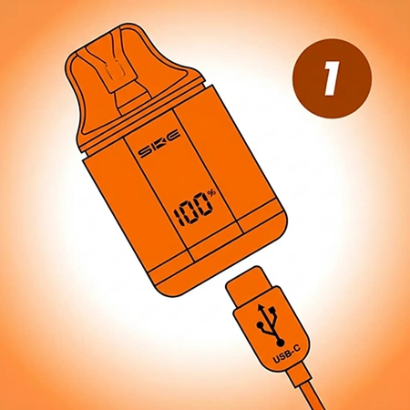 Charge Your Kit Using a USB-C cable, charge your kit via the port on the base.
