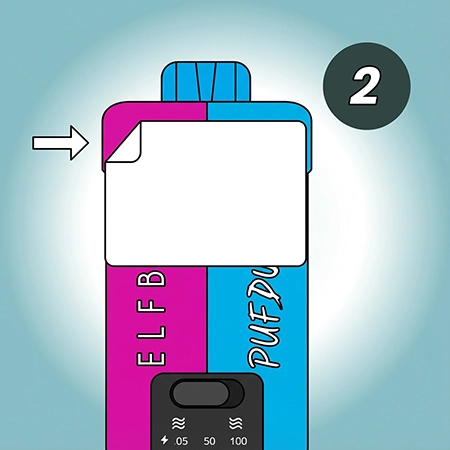 Remove The Sticker Peel off the sticker located on the front of the device and discard.