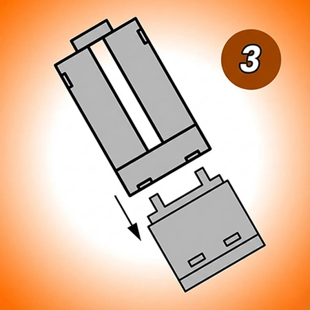 Assemble Your Refill Connect your pod and your refill container.
