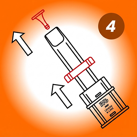 Prepare Prefilled Pod Remove the red rubber bungs from your prefilled pod.