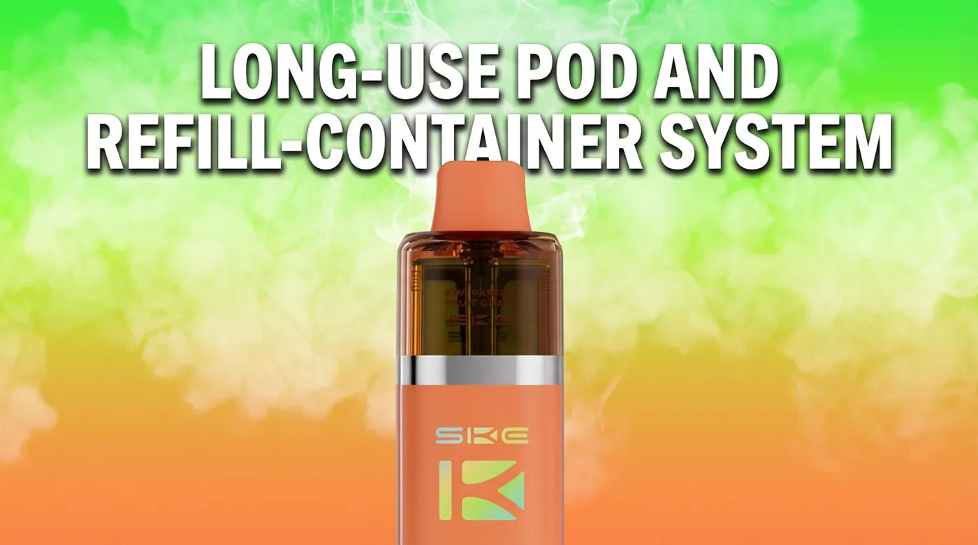 Long-use pod and refill-container system