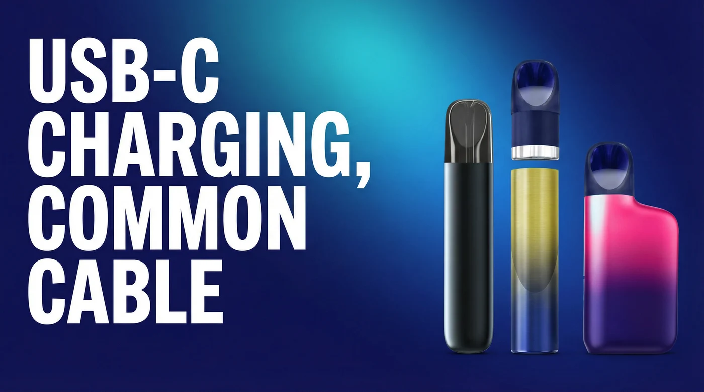 USB-C charging, common cable