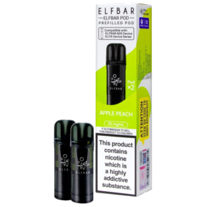 Apple Peach Elf Bar 600 Prefilled Pods