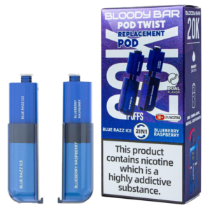 Blue Razz Ice & Blueberry Raspberry Bloody Bar Pod Twist 20K Refill Pack