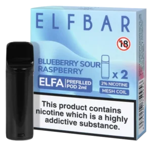 Blueberry Sour Raspberry Elf Bar Elfa Prefilled Pod