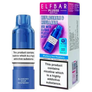Blueberry Sour Raspberry Elf Bar Plus 50 Refill Pod