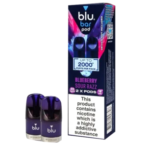 Blueberry Sour Razz Blu Bar Prefilled Pods