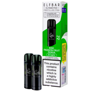 Kiwi Passion Fruit Guava Elf Bar 600 Prefilled Pods