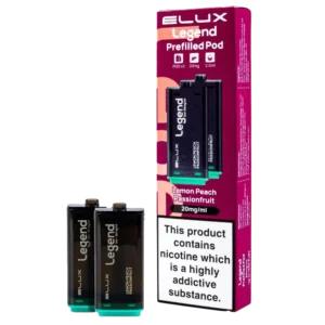 Lemon Peach Passionfruit Elux Legend 1500 2in1 Prefilled Pods