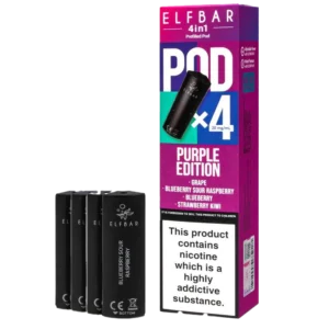 Purple Edition Elf Bar 4 in 1 Prefilled Pods