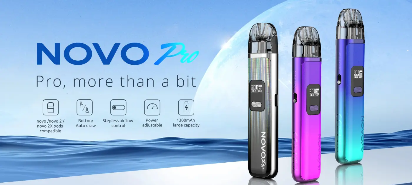 SMOK Novo Pro Vape Kit is a compact refillable pod kit