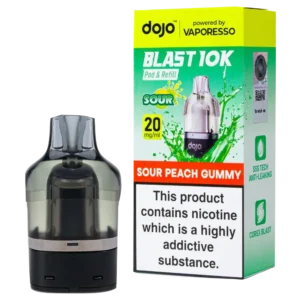 Sour Peach Gummy Dojo Blast 10K Refill Pack