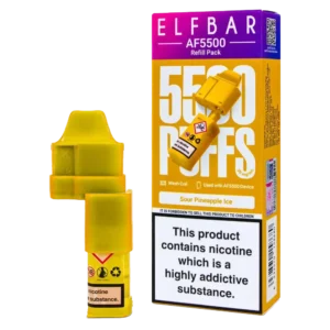 Sour Pineapple Ice Elf Bar AF5500 Refill Pack