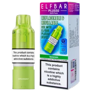 Spearmint Elf Bar Plus 50 Refill Pod
