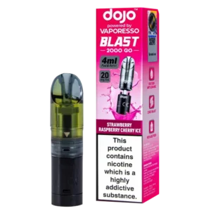 Straw-Rasp Cherry Ice Dojo Blast 2000 Go Refill Pack