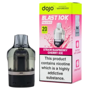 Straw-Raspberry Cherry Ice Dojo Blast 10K Refill Pack