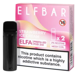 Strawberry Ice Cream Elf Bar Elfa Prefilled Pod