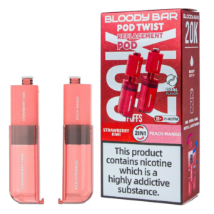 Strawberry Kiwi & Peach Mango Bloody Bar Pod Twist 20K Refill Pack
