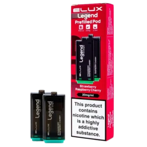 Strawberry Raspberry Cherry Elux Legend 1500 2in1 Prefilled Pods