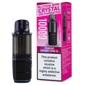 Strawberry Raspberry Cherry Ice Bloody Bar Crystal 10K Refill Pack