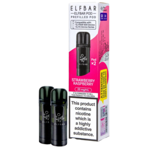Strawberry Raspberry Elf Bar 600 Prefilled Pods
