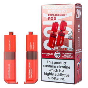 Watermelon Ice & Blueberry Cherry Cranberry Bloody Bar Pod Twist 20K Refill Pack