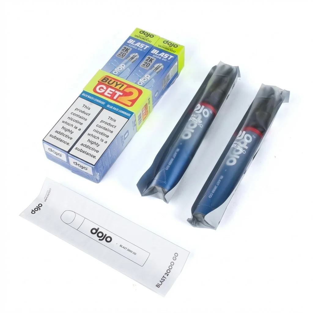 Contains: Dojo Blast 2000 Go 2 x 2ml Prefilled Pod 2 x 2ml Refill Container