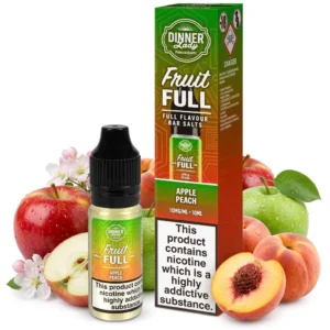 Apple, Peach Salt Nicotine E-Liquid by Dinner Lady