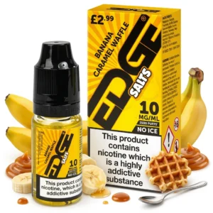 Banana, Caramel, Waffle Salt Nicotine E-Liquid by Edge