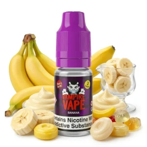 Banana, Cream, Sweets / Candy freebase nicotine E-Liquid by Vampire Vape