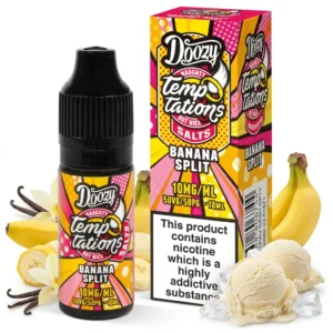 Banana, Ice Cream, Vanilla Salt Nicotine E-Liquid by Doozy