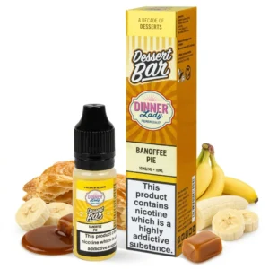 Banana, Pastry, Toffee Salt Nicotine E-Liquid by Dinner Lady