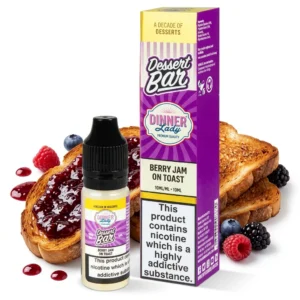 Jam, Mixed Berries, Toast Salt Nicotine E-Liquid by Dinner Lady