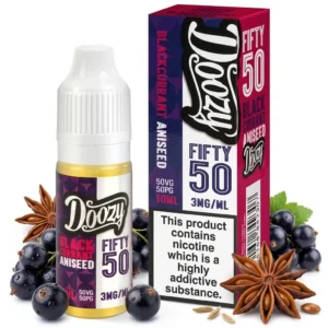 Aniseed / Liquorice, Blackcurrant Freebase Nicotine E-Liquid by Doozy