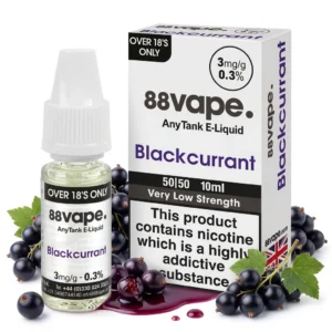Blackcurrant E-Liquid by 88Vape Any Tank