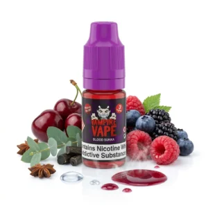 Aniseed / Liquorice, Cherry, Eucalyptus, Menthol, Mixed Berries freebase nicotine E-Liquid by Vampire Vape