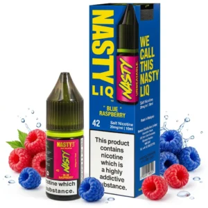 Blue Raspberry, Raspberry Salt Nicotine E-Liquid by Nasty