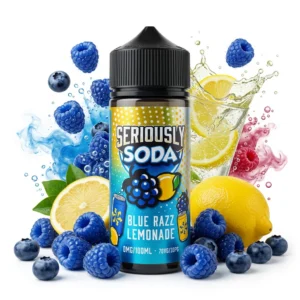 Blue Razz Lemonade Shortfill E-Liquid by Seriously Soda 100ml