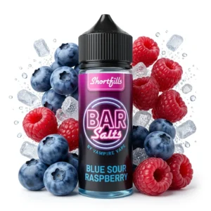 Blue Sour Raspberry Shortfill E-Liquid by Bar Salts 100ml