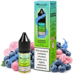 Blueberry, Bubblegum Salt Nicotine E-Liquid by Elux