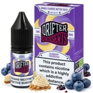Blueberry, Cheesecake Salt Nicotine E-Liquid by Drip Hacks