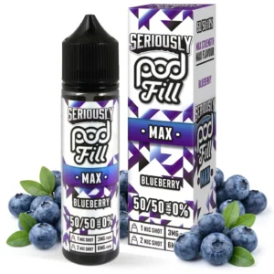 Blueberry Shortfill E-Liquid by Seriously Pod Fill Max 40ml