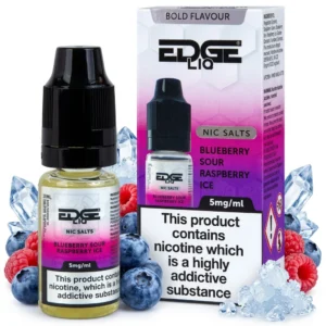 Blueberry Ice, Raspberry Salt Nicotine E-Liquid by Edge
