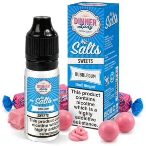 Bubblegum Salt Nicotine E-Liquid by Dinner Lady