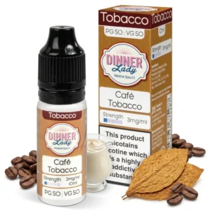 Coffee, Cream, Tobacco Freebase Nicotine E-Liquid by Dinner Lady