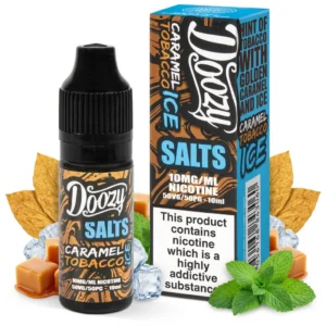 Caramel, Menthol, Tobacco Salt Nicotine E-Liquid by Doozy