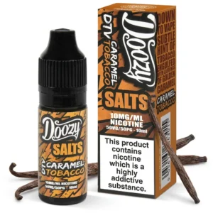 Caramel, Tobacco Salt Nicotine E-Liquid by Doozy