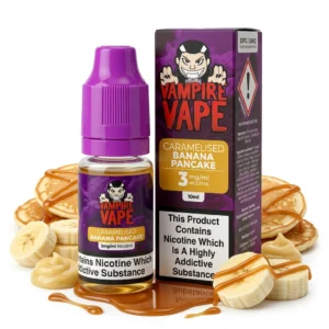Banana, Caramel, Pancake freebase nicotine E-Liquid by Vampire Vape