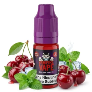 Cherry, Menthol freebase nicotine E-Liquid by Vampire Vape